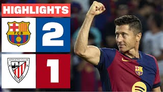 FC BARCELONA 2  1 ATHLETIC CLUB  RESUMEN LALIGA EA SPORTS [upl. by Warrick]