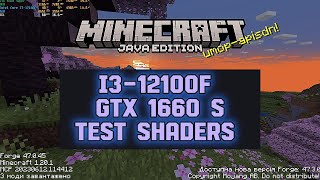 Intel Core I312100F  GTX 1660 Super  Test Shaders  Minecraft 1201 [upl. by Miche]