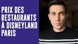 Le PRIX des RESTAURANTS à DISNEYLAND PARIS [upl. by Onit]