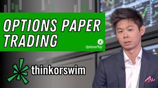 Options Paper Trading with OptionsPlay and ThinkOrSwim [upl. by Aniret]