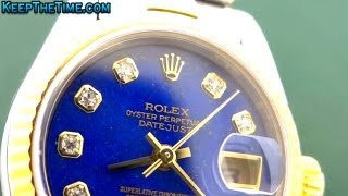 Rolex Lapis Lazuli Serti Dial KeepTheTime Quickie [upl. by Sosthina]