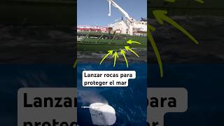 ¿Por qué estos barcos lanzan rocas gigantes al mar [upl. by Kaslik]