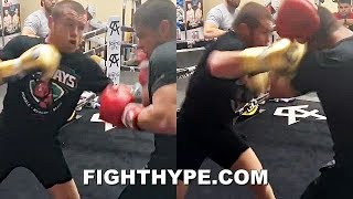 CANELO PERFECTING KO COMBO FOR ROCKY FIELDING PLANNING UP CLOSE AND PERSONAL ATTACK IN POCKET [upl. by Gellman]