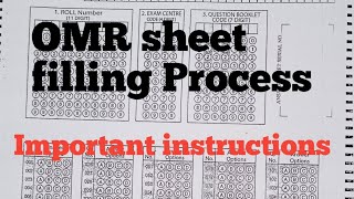 Process of how to fill OMR sheet in Sainik School entrance examination and important instructions [upl. by Joub]