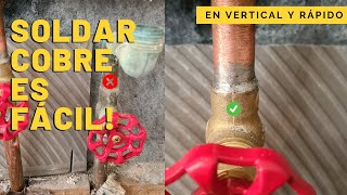 💧 SOLDAR CAÑERÍAS de COBRE 🚿 TUBERÍAS en VERTICAL y con ESTAÑO  PROYECTO SUSTENTABLE ÑAMKU [upl. by Norval]