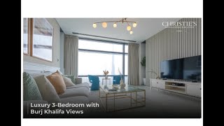 Luxury 3Bedroom with Burj Khalifa Views [upl. by Nylesoy974]