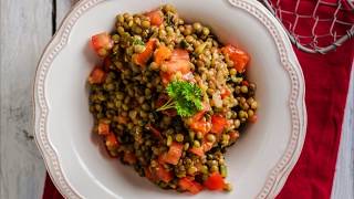 Recette  Salade de lentilles [upl. by Ardnaek]