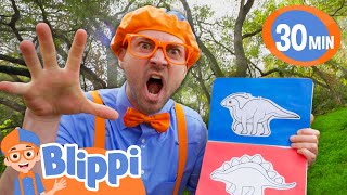 Blippi Learns About Dinosaurs  BEST OF BLIPPI TOYS  Educational Videos for Kids [upl. by Rekcut]