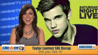 Taylor Lautner SNL Recap [upl. by Annaehr154]