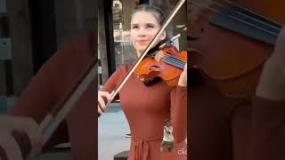 VIOLIN karolina cover singer music singing dance violin duet [upl. by Yesnyl819]