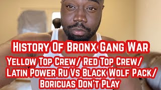 History Of Bronx Gangs Yellow Top Crew Red Top Crew Latin Power Ru Vs Black Wolf Pack BDP [upl. by Alverson728]