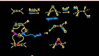 Epoxide formation and anti dihydroxylation  Alkenes and Alkynes  Organic chemistry  Khan Academy [upl. by Venita]