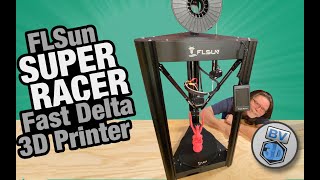 FLSun Super Racer  A Fast Delta 3D Printer [upl. by Inavoig]