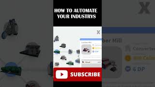 HOW TO AUTOMATED YOUR INDUSTRYS IN MINI CITIES 2 minicity roblox games shorts [upl. by Arlyne]