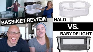 BEST BABY BASSINET Halo Swivel Sleeper Bassinest vs Baby Delight Beside Me Sleeper  Comparison [upl. by Reddin]