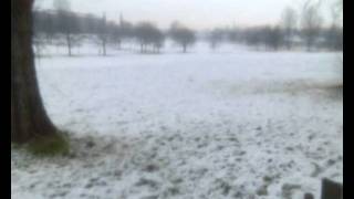 Snow Covered Cranhill Park in Glasgow Scotland 16th December 2011 [upl. by Euqinim]