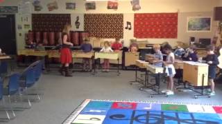 Kindergarteners playing the Orff bells [upl. by Bartosch]