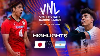 🇯🇵 JPN vs 🇦🇷 ARG  Highlights Week 2  Mens VNL 2023 [upl. by Jodee374]