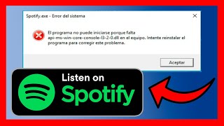 ✅ERROR SPOTIFY APIMSWINCORECONSOLEL120 [upl. by Giefer451]