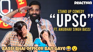 UPSC  Stand Up Comedy Ft Anubhav Singh Bassi  RISHI MUNI  Reaction  My Most Favourite Comedian [upl. by Aynotel]