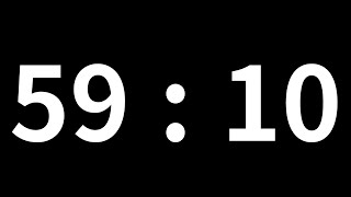 59분 10초 타이머｜59minute 10second timer｜3550 second timer｜Countdown with Alarm [upl. by Anisah]