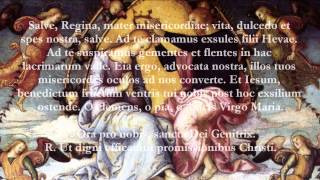 Catholic Prayers  Hail Holy Queen Latin [upl. by Naziaf]