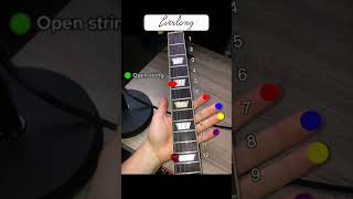 Everlong tutorial 🧑🏻‍🎤 guitartutorial foofighters guitarlessons [upl. by Annahavas824]