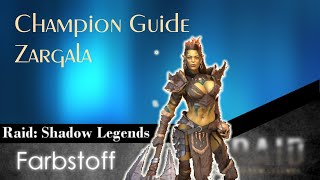 Raid Shadow Legends  Champion Guide  Zargala [upl. by Esoryram116]