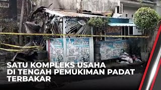 Satu Kompleks Usaha Padat Pemukiman di Yogyakarta Terbakar  OneNews Update [upl. by Ecirtnas]