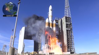 4K Delta IV Heavy launch fireball  4K highlight clips NROL71 1192019 [upl. by Sonnnie]