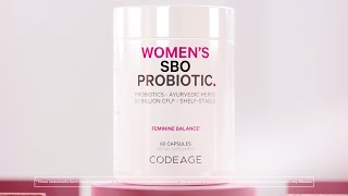 Soilbased Probiotics for Women With Prebiotics Cranberry and Herbs  Codeage [upl. by Waugh275]