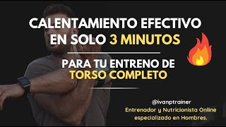 Calentamiento Completo de TORSO  3 minutos [upl. by Savdeep914]