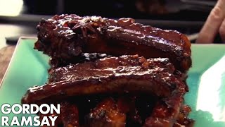 Sticky Pork Ribs  Gordon Ramsay [upl. by Qerat486]