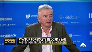 Ryanair CEO Michael O’Leary on earnings record annual profit forecast [upl. by Anelegna813]