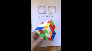 The VIRAL 2x63 Moves of Rubik’s Cube  cube solve magic trick shorts rubikscube [upl. by Namreg]