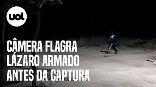 Morte de Lázaro Câmeras de segurança flagraram criminoso armado [upl. by Elita709]