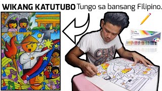 Poster Making  Wikang Katutubo Tungo Sa Bansang Filipino  Buwan ng Wika 2019 [upl. by Yemiaj]