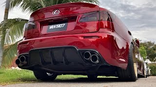 PERFECT SOUNDING FULL EXHAUST LEXUS IS250 WITH HEADERS [upl. by Lesirg]