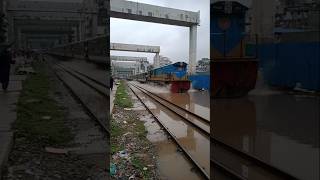 Brahmaputra Express train going in water train highspeedexpress railway highrail keretaapi [upl. by Mcgean]