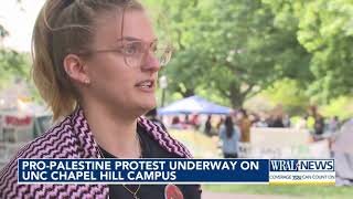 UNCChapel Hill students stand with victims of violence in Gaza [upl. by Balough]