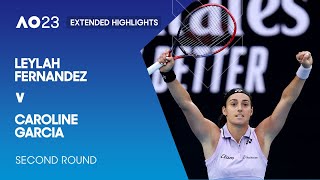 Leylah Fernandez v Caroline Garcia Extended Highlights  Australian Open 2023 Second Round [upl. by Felita]