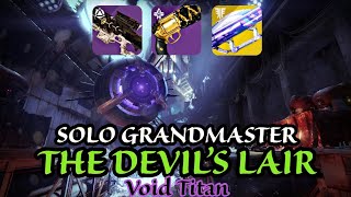 Solo GM The Devils Lair w Two Tailed Fox  Void Titan  Destiny2 The Final Shape [upl. by Maximilian398]