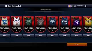 Earned Edition Jerseys select pack NBA live mobile [upl. by Dobson]