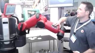 Rethink Robotics Demos Baxter Robot at BIOMEDevice Boston 2013 [upl. by Dougald]