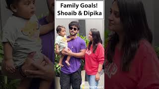 Dipika Kakar amp Shoaib Ibrahim snapped with their son Ruhaan  Video [upl. by Rafaela]