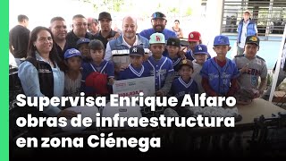 Supervisa Enrique Alfaro obras de infraestructura en zona Ciénega  Jalisco Noticias [upl. by Eduardo]