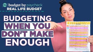 BBP REAL LIFE BUDGET  Budgeting When You Dont Make Enough [upl. by Serg666]