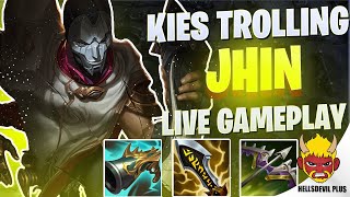 Jhin With Kies Trolling  Wild Rift HellsDevil Plus Gameplay [upl. by Targett]