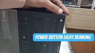 Dell Optiplex 7020 Power Button Light Blinking  No Display  Orange Light Blinking  Fix Blinking [upl. by Anitrak987]