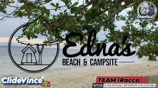 Ednas beach and Campsite Calatagan Batangas Travel Vlog  Travel Vlog  Camping [upl. by Dyana]